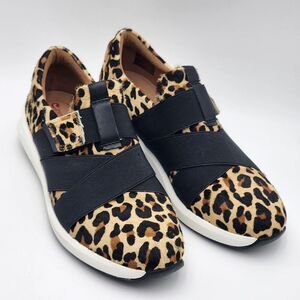 Unstructured by Clarks Cheetah Animal‎ Print Un Rio Strap Sneakers Shoes Women 7
